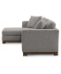 Фото #7 товара Elliot II 107" 2-Pc. Fabric Chaise Sectional Apartment Sofa, Created for Macy's