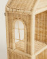 Children’s rattan house shelving unit