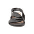 Фото #3 товара Softwalk Tieli S2109-001 Womens Black Wide Leather Strap Sandals Shoes 8.5