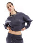 Фото #1 товара TALA Active cropped volley sweat in charcoal