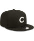 Men's Black Chicago Cubs Team 9FIFTY Snapback Hat