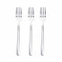 Set of Dessert Forks San Ignacio Root SG7780 Matt 3 Units