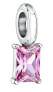 Steel pendant with pink zircon Drops SCZ1297
