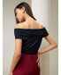 ფოტო #2 პროდუქტის Women's Off-Shoulder Silk Top for Women