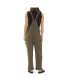 ფოტო #2 პროდუქტის Maternity Cargo Pocket Linen Jumpsuit Olive