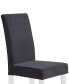 Фото #10 товара Dalia Modern and Contemporary Dining Chair in Black Velvet with Acrylic Legs - Set of 2