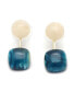 ფოტო #1 პროდუქტის Women's Blue Stone Drop Earrings