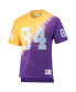 Фото #3 товара Men's Randy Moss Gold, Purple Minnesota Vikings Retired Player Name and Number Diagonal Tie-Dye V-Neck T-shirt