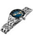 ფოტო #3 პროდუქტის Men's Automatic Jazzmaster Open Heart Smoked Blue Stainless Steel Bracelet Watch 40mm
