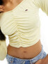 Фото #5 товара Tommy Jeans Crop Top in Dark Yellow