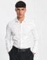 Фото #2 товара ASOS DESIGN Premium easy iron slim fit twill shirt with cutaway collar in white