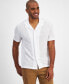 ფოტო #1 პროდუქტის Men's Gauze Short Sleeve Button-Front Camp Shirt