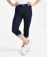 Фото #2 товара Petite Mid-Rise Curvy Roll-Cuff Capri Jeans, Created for Macy's