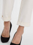 Vero Moda straight leg trousers in cream