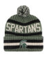 Фото #1 товара Men's Green Michigan State Spartans OHT Military-Inspired Appreciation Bering Cuffed Knit Hat with Pom