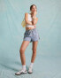 Фото #1 товара Miss Selfridge denim runner short in light blue wash