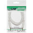 Фото #1 товара InLine Audio Cable 3.5mm Stereo male / male - white/gold - 1m