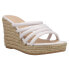 Chinese Laundry Eleana Espadrille Wedge Womens White Casual Sandals BERG01ZWE-4