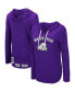 Фото #1 товара Women's Purple TCU Horned Frogs My Lover Lightweight Hooded Long Sleeve T-shirt