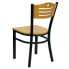 Фото #4 товара Hercules Series Black SlatRestaurant Chair