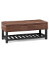 Фото #1 товара Cosmopolitan Storage Ottoman Bench with Open Bottom