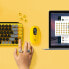 Фото #4 товара Logitech POP Keys Wireless Mechanical Keyboard With Emoji Keys - Mini - RF Wireless + Bluetooth - Mechanical - QWERTZ - Black - Grey - Yellow