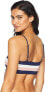 Фото #3 товара LSpace Womens 236374 Rebel Stripe Midnight Blue Bikini Top Swimwear Size S