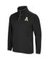 ფოტო #3 პროდუქტის Men's Black Appalachian State Mountaineers Rebound Snap Pullover Jacket