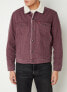 Фото #2 товара Levis Mens Trucker Jacket Denim Jeans Canvas Sherpa Color Brown 163650224