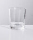 Cambron Optic Double Old-Fashioned Glasses, Set of 4