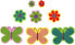Titanum Naklejki piankowe kwiaty, motylki 69szt CRAFT-FUN