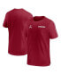 Men's Crimson Oklahoma Sooners 2024 Sideline Coach Performance Top Crimson, White, M - фото #1