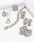 ფოტო #3 პროდუქტის Duo by EFFY® Diamond Hoop Earrings (1-1/5 ct. t.w.) in 14k Gold and White Gold