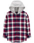 Фото #3 товара Kid Plaid Hooded Button-Down Shirt 7