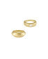 Women's 18k Gold Plated Statement Band Ring Set