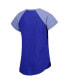 Фото #4 товара Women's Blue St. Louis Blues Grand Slam Raglan Notch Neck T-shirt