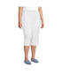 Фото #6 товара Plus Size Sport Knit High Rise Elastic Waist Capri Pants