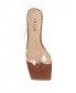 Фото #4 товара Women's Zerlina Lucite Strap Block Heels Thong Dress Sandals - Extended sizes 10-14