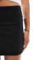 COLLUSION low rise micro skirt in black Черный, 34 - фото #5