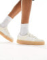 adidas Originals Sambae trainers in beige and white with gum sole