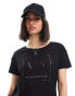 Фото #1 товара Armani Exchange shine logo print t-shirt in black