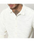 Men's Ivory White Self-Design Wave Shirt