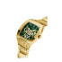 Фото #4 товара GUESS Men's 43mm Watch - Gold Tone Strap Green Dial Gold Tone Case GW0456G3