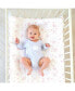 Фото #2 товара Постельное белье Bublo Baby для детей в коляску, набор из 3 листов в универсальном размере для матраса овальной, песочные часы и прямоугольной формы.
