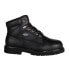 Фото #1 товара Lugz Mortar Mid Steel Toe MMORMSTV-001 Mens Black Casual Dress Boots