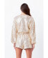 Фото #5 товара Women's Sequins Wrapped Romper with Belt
