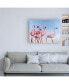 Фото #3 товара Lucia Hefferna Pink Ladies Flamingos Canvas Art - 27" x 33.5"