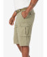 Big & Tall 12" Side Elastic Cargo Short With Twill Belt