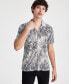 ფოტო #1 პროდუქტის Men's Max Zebra Stripe Short-Sleeve Camp Shirt, Created for Macy's