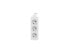 Фото #3 товара Lanberg PS0-03E-0150-W - 1.5 m - 3 AC outlet(s) - Indoor - Type E (FR) - White - 10 A